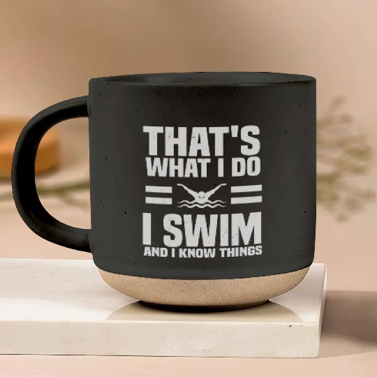 To Swim Pottery Mugs