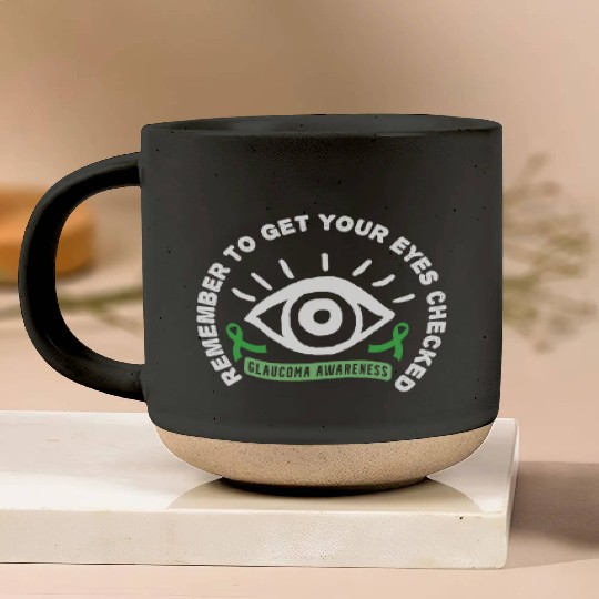 Glaucoma Awareness Survivor Beat Warrior graphic Pottery Mugs