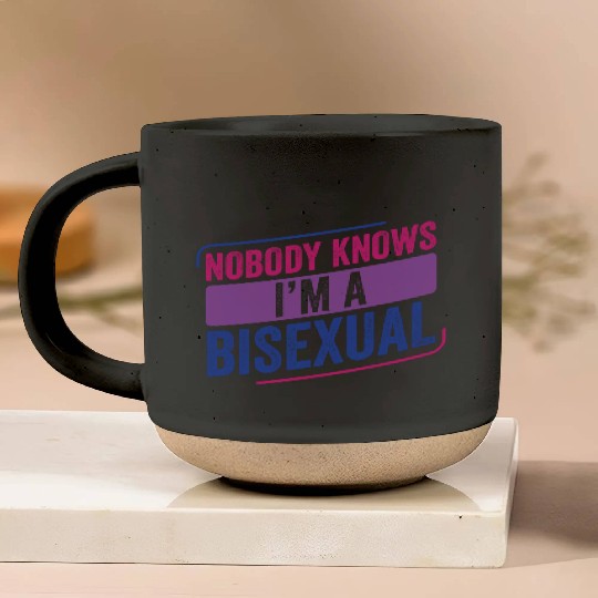 Nobody Knows Bi Pride Bisexual Bisexuality Flag Pottery Mugs