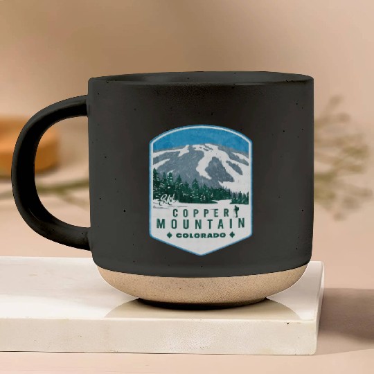 Copper Mountain Colorado Ski Pottery Mugs