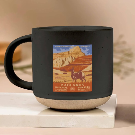 Badlands National Park WPA Pottery Mugs