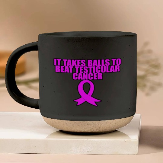 It Takes Balls To Beat Testicular Cancer 3 Pottery Mugs