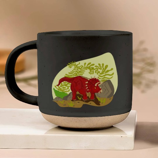Triceratops horridus Pottery Mugs