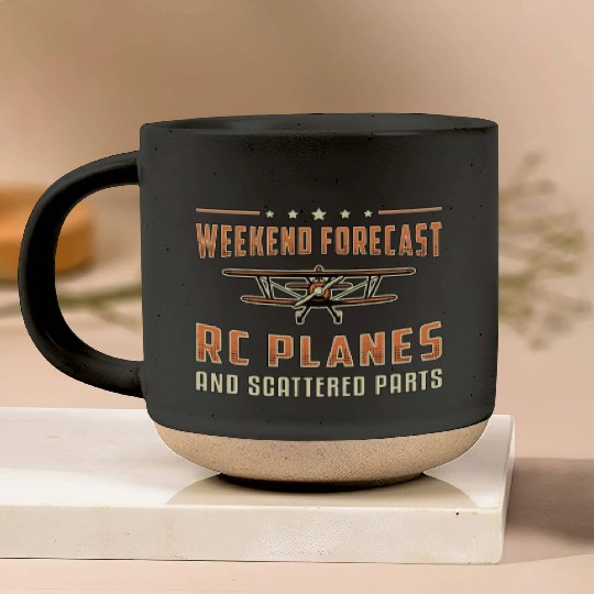 RC Plane Aircraft Pilot Weekend Forecast RC Planes Pottery Mugs