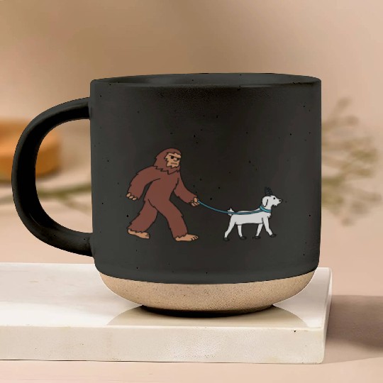 Bigfoot Sasquatch Walking Goat Pottery Mugs