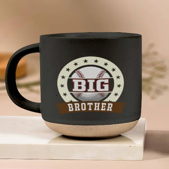 Big Brother Baseball Son Baseball Fan Pottery Mugs