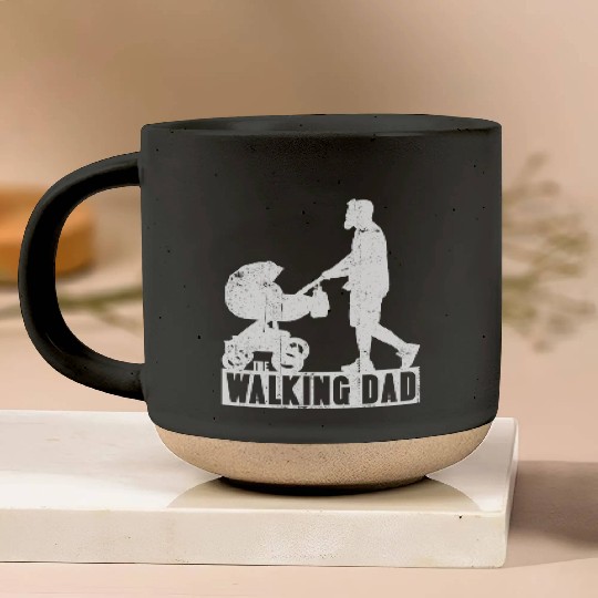 The walking dad Pottery Mugs