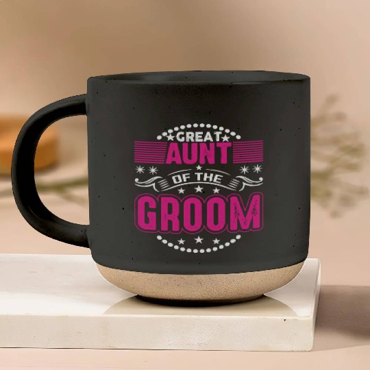 Great Aunt Of The Groom Wedding Bridal Shower Brid Pottery Mugs
