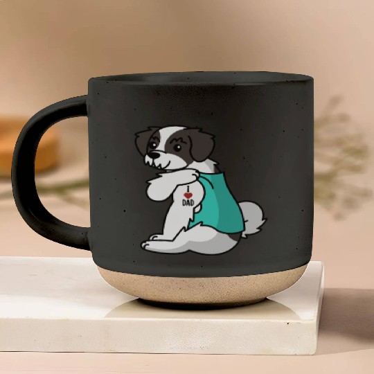 I Love Dad Havanese Pottery Mugs