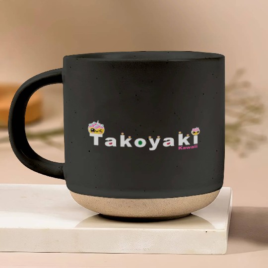 Kawaii Takoyaki Cute Japanese Food Vintage Design Pottery Mugs