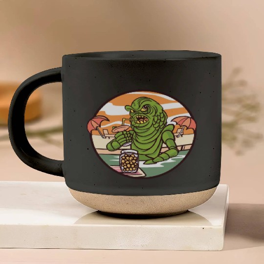Monster drinking cocktail Monster drinking cocktai Pottery Mugs