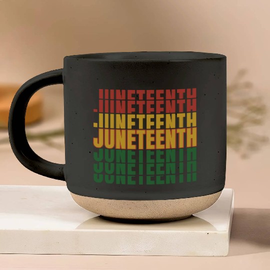 Juneteenth Black History Day Pride Gift Pottery Mugs