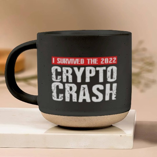 I SURVIVED THE 2022 CRYPTO CRASH RETRO Pottery Mugs