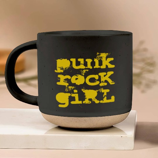 Punk Rock Girl Pottery Mugs