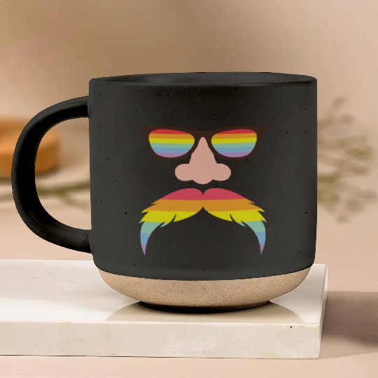 Gay flag color - Pride quote lgbt community Pottery Mugs