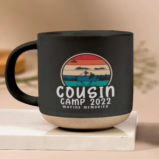 COUSIN CAMP 2022 Funny Summer Vacation Camping Pottery Mugs