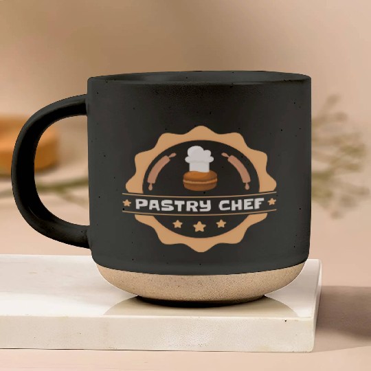 Pastry Chef Skull Baking Pastry Baked Goods Pottery Mugs