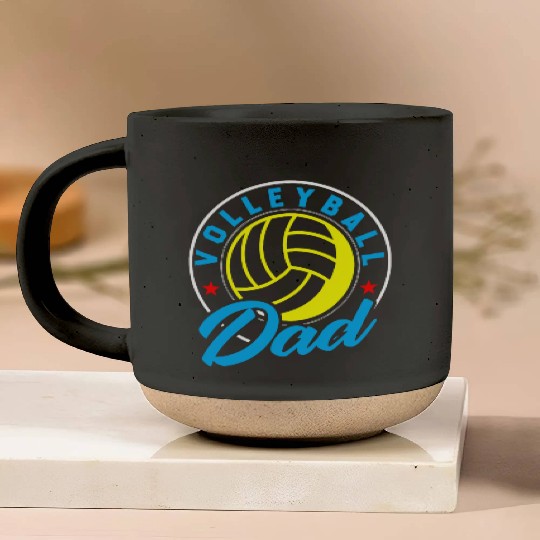 Volleyball Daddy Volleyball Dad Pottery Mugs