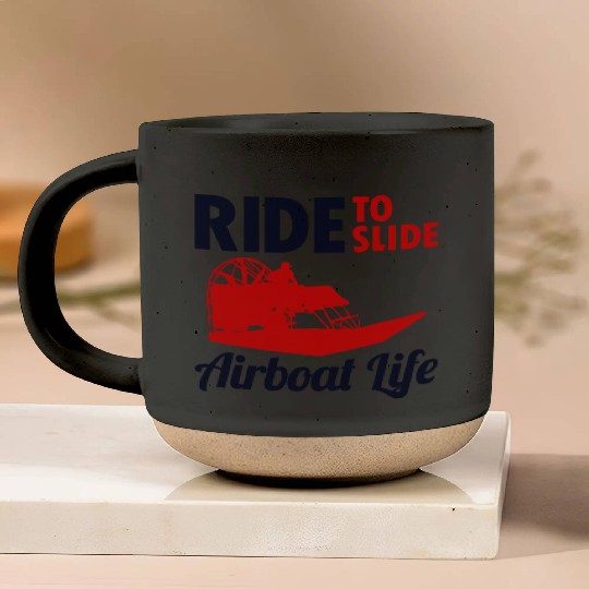 Airboat Fanboat Airboating Swamp boat Race Ride Pottery Mugs