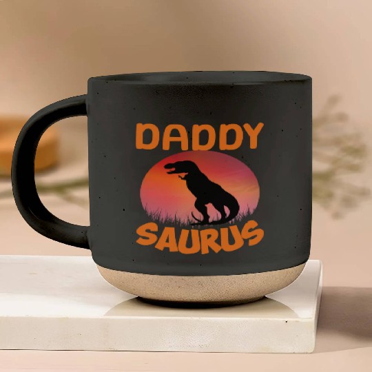 Daddysaurus Papasaurus Pottery Mugs