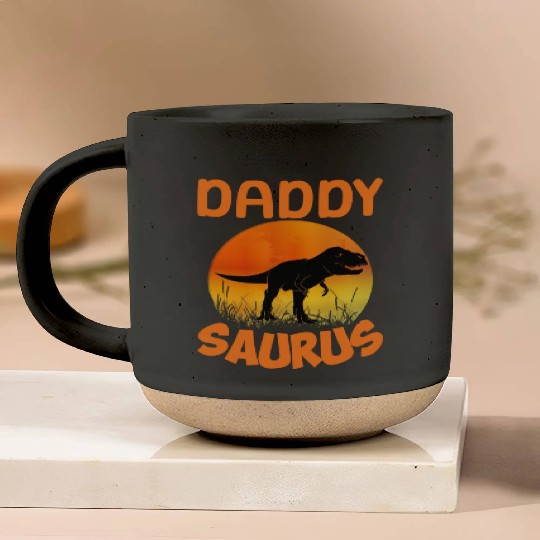 Daddysaurus Papasaurus Pottery Mugs