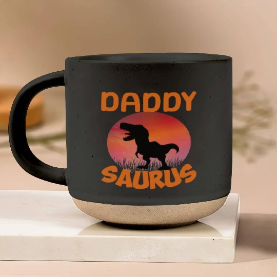 Daddysaurus Papasaurus Pottery Mugs