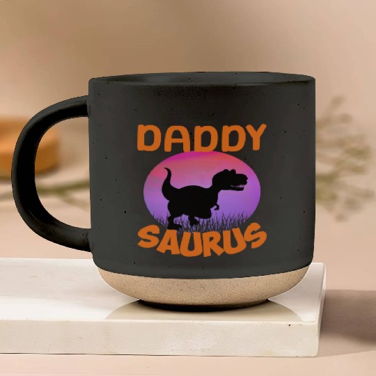Daddysaurus Papasaurus Pottery Mugs