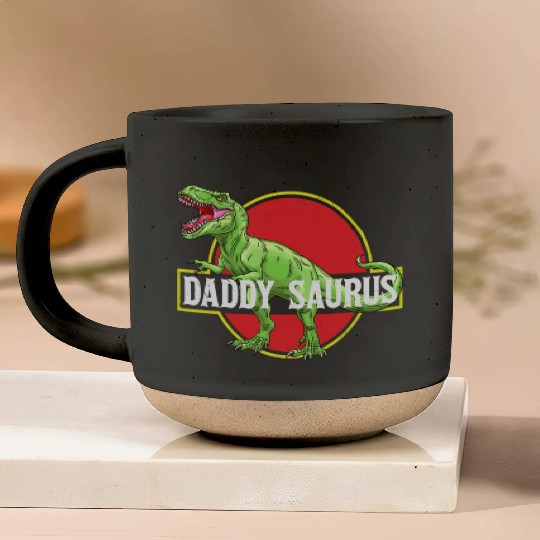 Daddysaurus Papasaurus Pottery Mugs