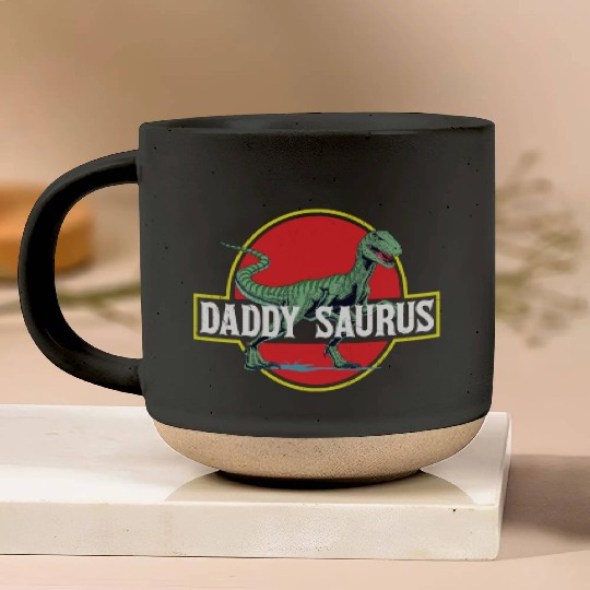 Daddysaurus Papasaurus Pottery Mugs