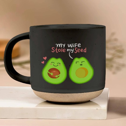 My Wife Stole My Seed Avocado Valentine's Day Pottery Mugs