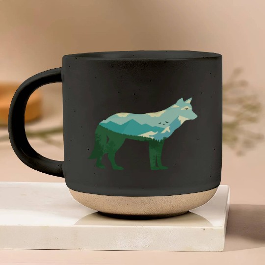 Mountain Wolf Pottery Mugs