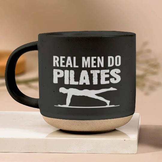Real Men Pilates Gym Buddy Gift Pottery Mugs