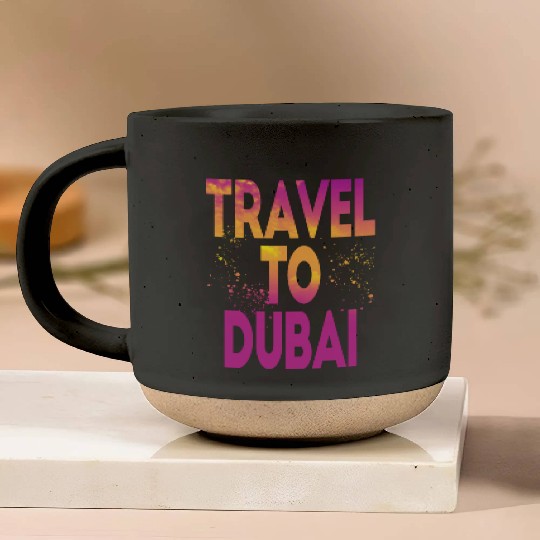 Travel To Dubai Pottery Mugs