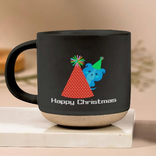 Happy Christmas,beautiful winter design Pottery Mugs