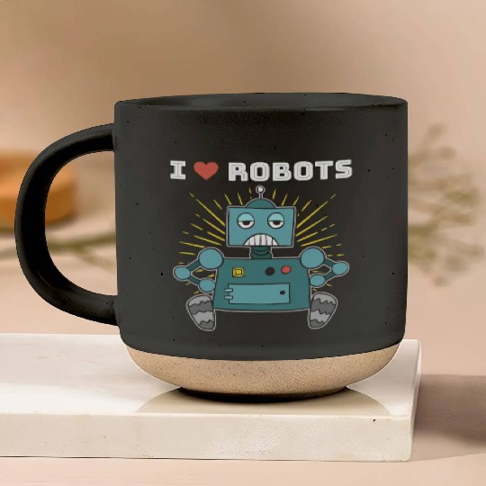 Robotics Love Robots Boys Robot Pottery Mugs