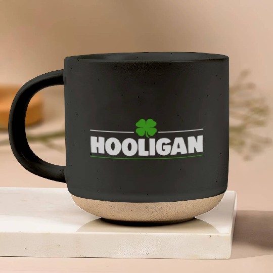 Hooligan Ireland Clover Pottery Mugs