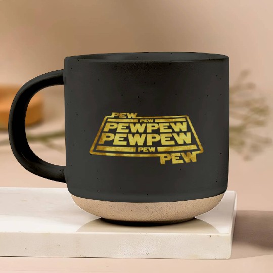 Pew Pew Pew Pottery Mugs