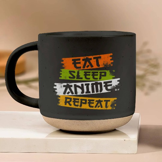 Eat Sleep Anime Repeat Japanese Manga Japan Lover Pottery Mugs