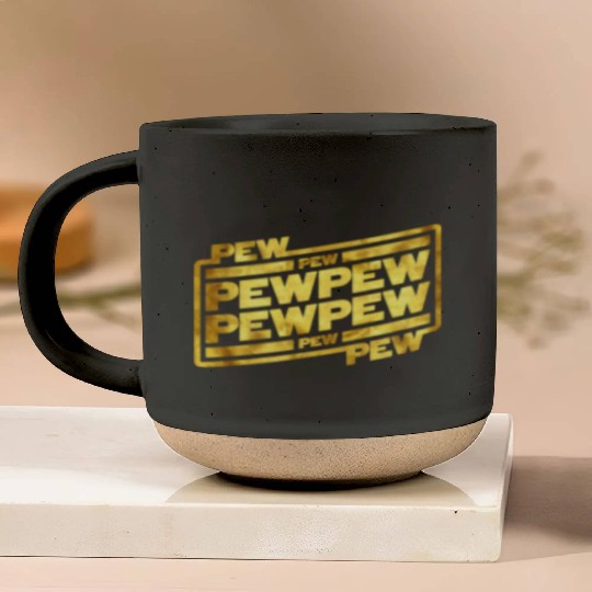 Pew Pew Pew Pottery Mugs