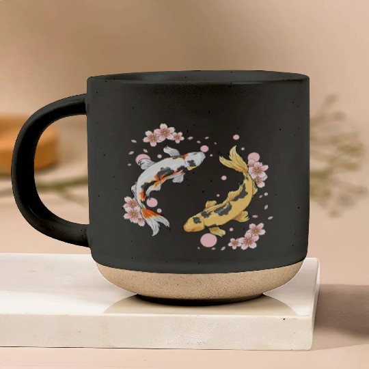Japanese Koi Fish Carp Pond Japan Tattoo For Koi Pottery Mugs