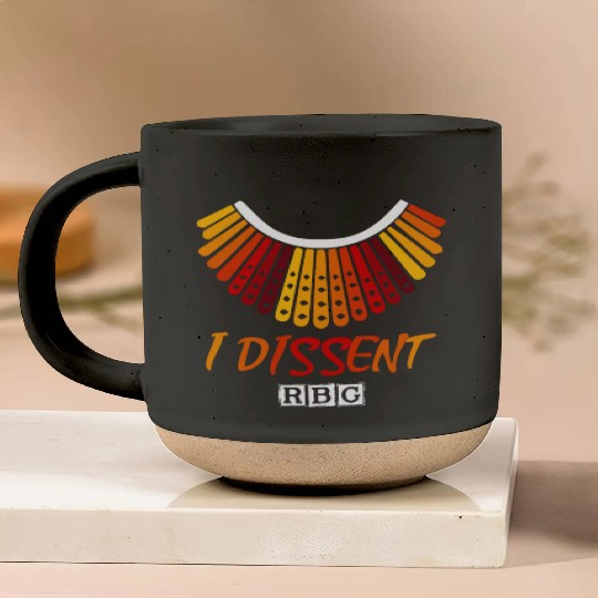 I dissent RBG Pottery Mugs