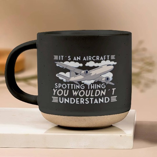 Aircraft Spotting Airplane Aircraft Spotter Pottery Mugs