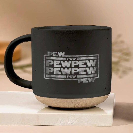 Pew Pew Pew Pottery Mugs