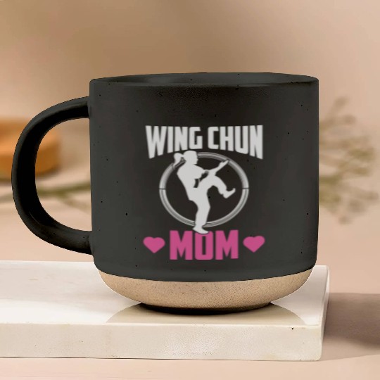 Wing Chun Mom Fighter Coach Martial Arts Training Pottery Mugs