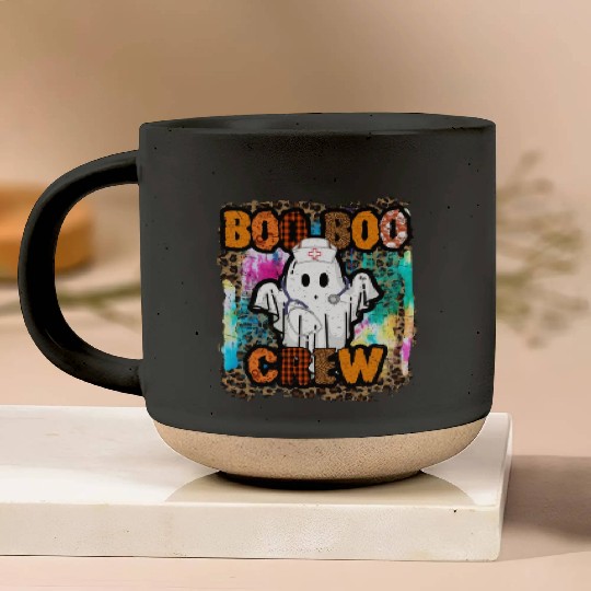 Halloween Boo Boo Crew Tie Dye Pottery Mugs