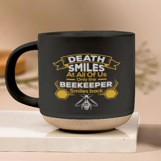 Smiles At Us Beekeeper Pottery Mugs
