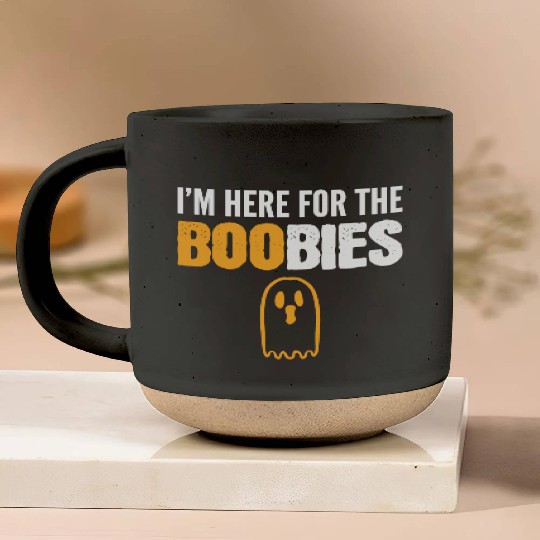 Here for BOObies Funny Person Gift Pottery Mugs