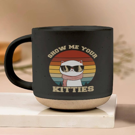 Show me your Kitties Cat Lover Pottery Mugs