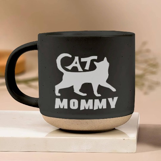 Cat Mommy Cat Lover Pottery Mugs