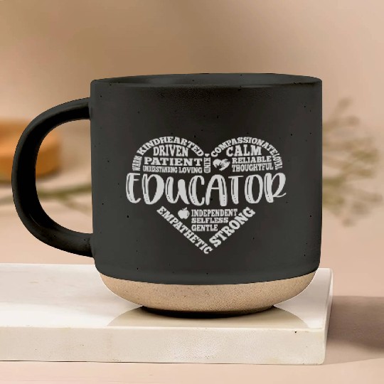 Educator Teacher appreciation subway art Pottery Mugs